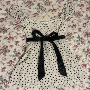 NWT Hollister polka dot blouse